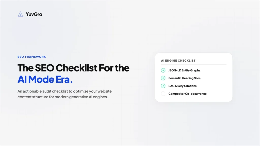 seo checklist ai