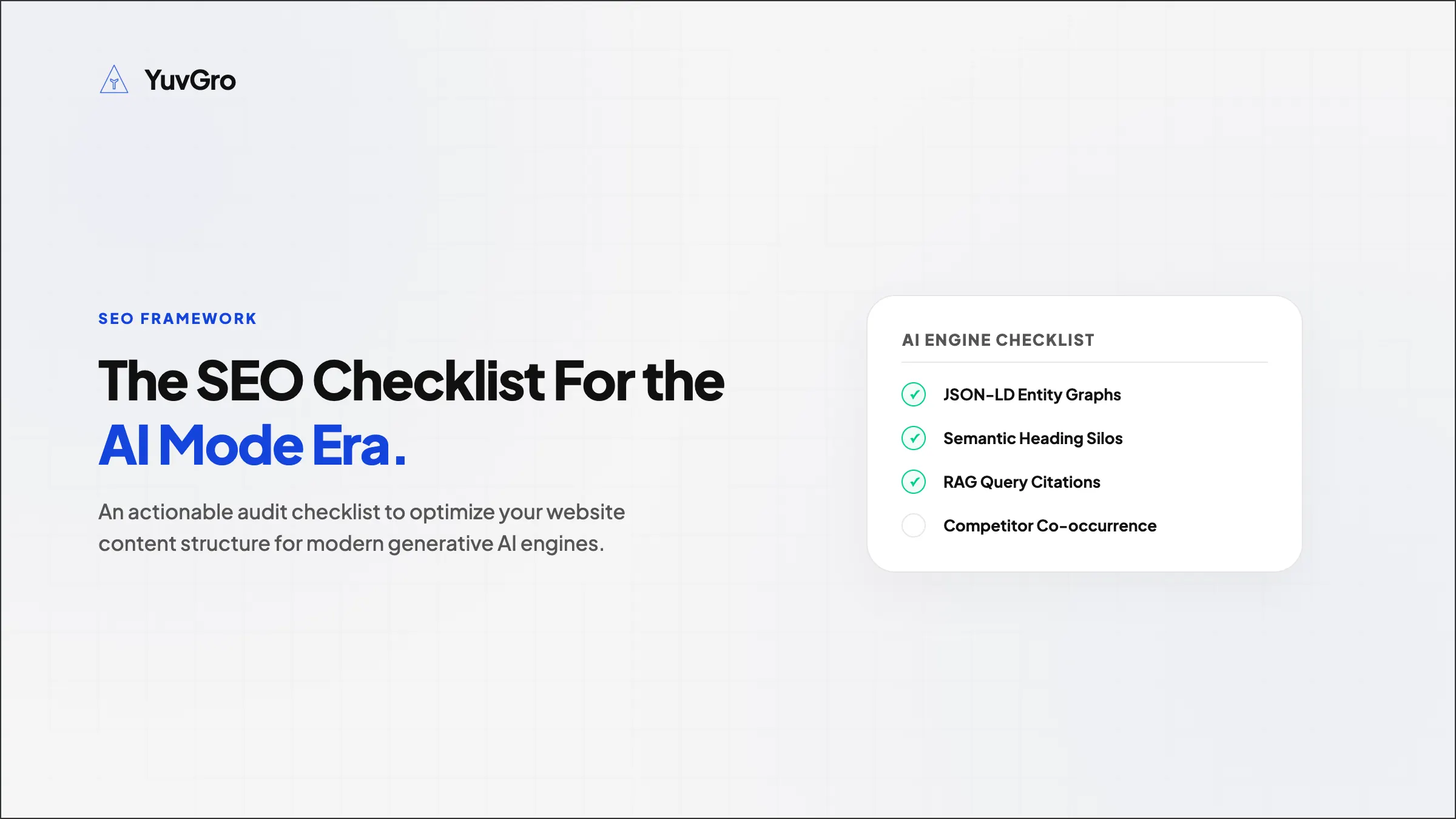 seo checklist ai